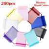 Picture of Boshen 100/200PCS Organza Gift Candy Sheer Bags Mesh Jewelry Pouches Drawstring Bulk for Wedding Party Favors Christmas Valentine's Day 3"x4" 4" X 6" 5"x7" (4" X 6"(200PCS), Mixed)