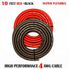 Picture of Real 4 Gauge Wire 5FEET Black/ 5FEET RED , Amplifier Power/Ground Amp Wire 10 Feet Cable Roll