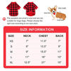 Picture of Dog Fleece Sweater for Small Dogs Buffalo Plaid Dog Clothes Soft Thickening Warm Small Dog Sweater Puppy Clothes for Small Dogs Girl & Boy(XS)