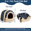 Picture of Pet soft Guinea Pig Bed Rabbit Bed Cozy Guinea Pig Hideout House Bunny Hideout for Rabbits Hamster Bunny Rats Chinchilla Cave Bed Small Animal Bed (Stars)