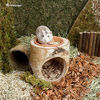 Picture of Niteangel Hamster Hideout Tree Trunk Tunnel for Dwarf Syrian Hamsters Gerbils and Small Animals (Tunnel Hideout w/ Bowl)