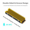 Picture of NVMe Heatsinks for M.2 2280mm SSD Double-Sided Cooling DesignGold