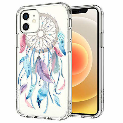 Picture of MOSNOVO Compatible for iPhone 12 Mini Case, Clear Dream Catcher Pattern Print Design Girl Women with Transparent TPU Bumper Protective Back Case Cover for iPhone 12 Mini 5.4 Inch