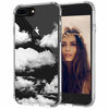 Picture of MOSNOVO Compatible for iPhone 8 Plus Case & iPhone 7 Plus Case, Clear Cute White Cloud Pattern Print Design Girl Women Men with Transparent TPU Bumper Back Case Cover for iPhone 7 Plus/iPhone 8 Plus