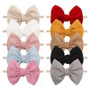 Picture of Baby Girls Nylon Headbands YanJie Newborn Bows Handmade Hair Bows Hairbands Hair Accessories for Newborn Infant Toddlers Kids(4.5 bow 10 pcs)