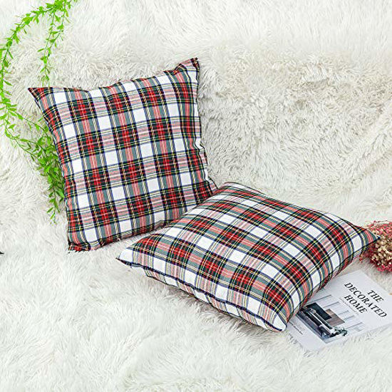 Checkered pillow clearance covers