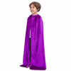 Picture of Spooktacular Creations Long Hooded Cloak Velvet Cape Child (Purple)