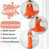 Picture of MICHLEY Animal Hooded Baby Towel Washcloth, Toddler Premium Cotton Absorbent Bathrobe for Girls Boys 0-6T (Fox)