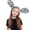 Picture of Skeleteen Dalmatian Dog Costume Set - Black and White Dog Ears Headband, Bowtie and Tail Accessories Set for Dog Costumes for Toddlers and Kids