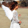 Picture of Angel Wings and Halo White Angel Wings Costume for Kids Adult Halloween Xmas (White)