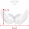 Picture of Angel Wings and Halo White Angel Wings Costume for Kids Adult Halloween Xmas (White)