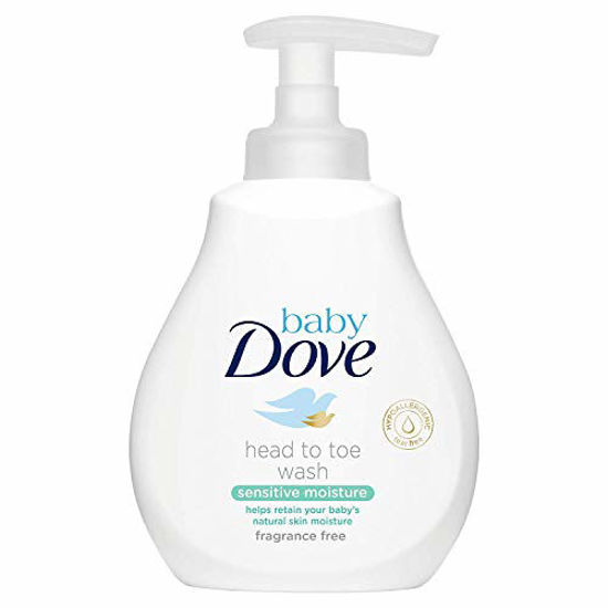 Picture of Dove Baby Sensitive Moisture Head to Toe Body Wash Pump - 6.76 Fl Oz / 200 mL x 3 Pack, Fragrance Free
