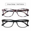 Picture of DOOViC Bifocal Reading Glasses Set of 2 Blue Light Blocking Black/Tortoise Spring Hinge Readers for Men and Women 2.50 Strength