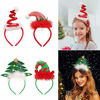 Picture of FRCOLOR 4 Pack Christmas Headbands Elf Hat Christmas Tree Headband Santa Hat Headband Costume Headbands for Adult Children Christmas Holiday Party Favor