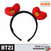 Picture of Concept One BT21 LINE Friends 3D Plush Embroidered Womens Headband, Black/Red, One Size