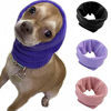 Picture of Quiet Ears for Dogs 3Pack Dog Snoods Ear Covers for Noise (Black+Pink+Purple) (Small)