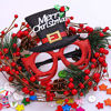 Picture of Aneco 12 Styles Christmas Glasses Frame Glitter Christmas Party Glasses Christmas Costume Creative Eyewear for Christmas Party Supplies