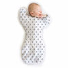 Picture of Amazing Baby Transitional Swaddle Sack with Arms Up Half-Length Sleeves and Mitten Cuffs, Tiny Bear, Sterling, Small, 0-3 Months (Parents Picks Award Winner, Easy Transition with Better Sleep)