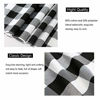 Picture of Buffalo Plaid Tablecloth 56x84 Inch Black and White Checkered Table Cloth Rectangle Farmhouse Table Cover for Halloween Party Fall Thanksgiving Dinner Table Decoration