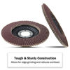 Picture of KSEIBI Aluminum Oxide 4 1/2 Inch Auto Body Flap Disc Sanding Grinding Wheel 10 Pack (120 Grit)