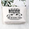 Picture of BDPWSS Anime Lover Gifts For Girls Anime Makeup Bag Anime Lover Gift Japan Anime Fans Gift i Only Care About Anime And Like Maybe 3 People Anime Makeup Pouch (Care about anime)