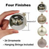 Picture of GameXcel 24Pcs Christmas Balls Ornaments for Xmas Tree - Shatterproof Christmas Tree Decorations Large Hanging Ball Champagne Gold 2.5" x 24 Pack