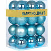 Picture of GameXcel 24Pcs Christmas Balls Ornaments for Xmas Tree - Shatterproof Christmas Tree Decorations Large Hanging Ball Sky Blue 2.5" x 24 Pack