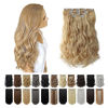 Picture of SYXLCYGG Blonde Hair Extensions ,Clip In Hair Extension 22"Straight Fluffy and not Tangled 18" Wavy Black Hair Pieces for Women Synthetic Cheap Brown Curly Silver Grey White Halloween gifts 5.6 oz