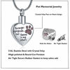 Picture of Cremation Jewelry for Ashes for Dog Cat Waterproof Pet Urns for Dog Ashes Necklace (Light Pink)