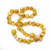 Picture of The Art of Cure Original Baltic Amber Necklace- Polished Handmade (raw butter) for boy or girl - 12 - 12.5 Inches size