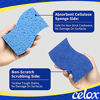 Picture of CELOX Non-Scratch Dish Sponge, Dual-Sided Kitchen Sponges for Dish Long Lasting, Dishwashing Household Cleaning Sponges for Kitchen, 24 Pack, 4.5" x 2.8" x 0.8"