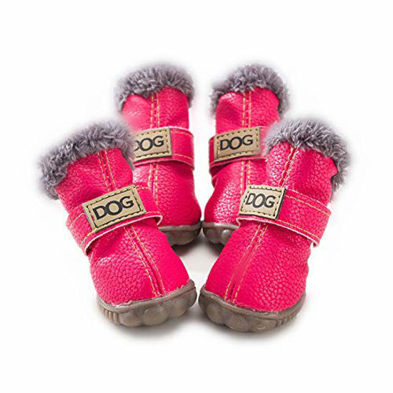 Pink dog snow clearance boots