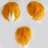 Picture of Women Mens Short Fluffy Straight Hair Wigs Anime Cosplay Party Dress Costume Wig (Light Orange)