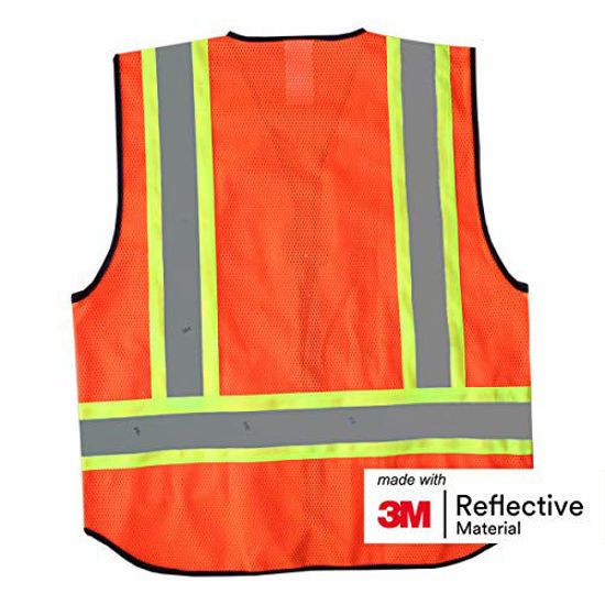 Picture of Salzmann 3M Multi-Pocket Safety Mesh Vest | High Visibility Reflective Mesh Vest | Made with 3M Reflective Material | Meets ANSI/ISEA107