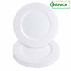 Picture of Party Bargains 13" In Charger Plates [8 Pack] White. Disposable Heavy Duty Plastic Dinner Chargers. Durable Heavy Weight Charger Service Plates. Tableware For Weddings, Formal Events.