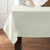 Picture of Pomp Ivory 90" x 132" Inch Premium Polyester Tablecloth | Wrinkle + Stain Resistant Easy Care Fabric | Fits 6FT Rectangle Table