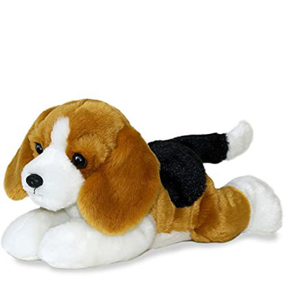 Picture of TheMogan 12" Buddy Beagle Puppy Dog Bean Filled Soft Plush Stuffed Animal Toy Tan