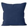 Picture of Encasa Homes Throw Pillow Cover 2pc Set - Scotch Blue - 22 x 22 inch Solid Dyed Cotton Canvas Square Accent Decorative Cushion Case for Couch Sofa Chair Bed & Home