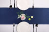 Picture of Hahuho 10-Pack Satin Table Runner Navy 12 x 108 inches Long, Table Runners for Wedding, Birthday Parties, Banquets Decorations10 Pack, 12x108 Inch, Navy