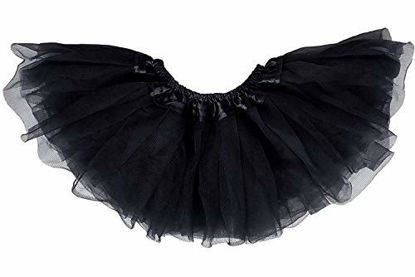 Picture of Dancina Tutu Cute Tweens Girls Ballet Fun Color Run Classic Fluffy Skirt 8-13 Years Black