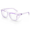 Picture of Protective Eyewear Stylish Safety Glasses, Clear Anti-Fog Anti-Scratch Protective Glasses For Men And Women (Light purple)