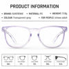 Picture of Protective Eyewear Stylish Safety Glasses, Clear Anti-Fog Anti-Scratch Protective Glasses For Men And Women (Light purple)