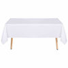 Picture of sancua Rectangle Tablecloth - 60 x 120 Inch - Stain and Wrinkle Resistant Washable Polyester Table Cloth, Decorative Fabric Table Cover for Dining Table, Buffet Parties and Camping, White