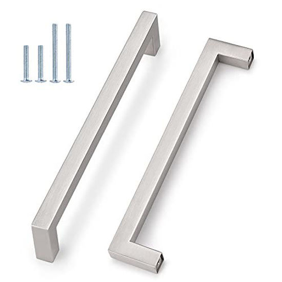 Picture of 5 Pack-Probrico Wardrobe Pulls Closet Dresser Closet Handles Pulls Brushed Stainless Steel Hardware, 7-1/2 Inch (192mm) Hole Centers