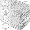 Picture of Changing Pad Cover Set, Cradle Sheet 2 Pack 100% Jersey Cotton Unisex Sheets for Baby Girl and Baby Boy Grey Chevron and Polka Dots by Ely's & Co.