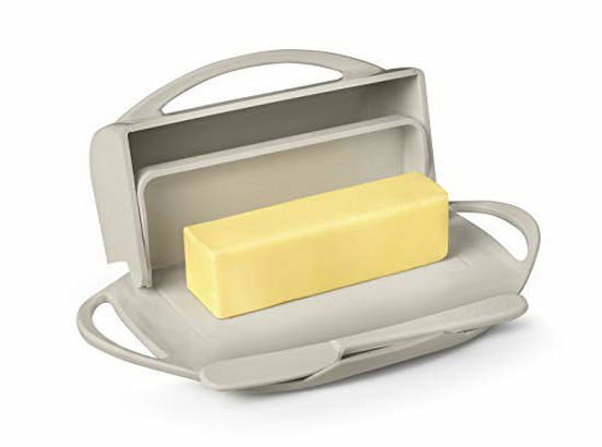 Picture of Butterie Flip-Top Butter Dish with Matching Spreader (Ivory)