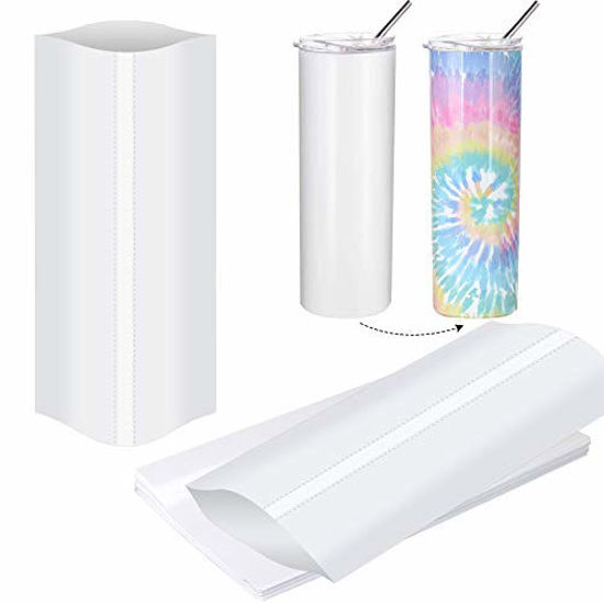 5x10 inch Sublimation Shrink Wrap Sleeves, White Sublimation Shrink Wrap for Tumblers, Mugs, Cups and More, 120 Pcs