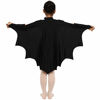 Picture of Kids Bat Vampire Cloaks Halloween Cloaks Vampire Bat Costume Accessories and Bat Eye Mask (M) Black