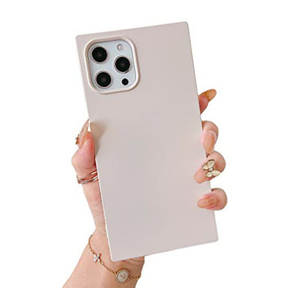 Picture of Cocomii Square Silicone iPhone 11 Pro Case, Slim Matte Soft TPU Silicone Rubber Gel Silk Microfiber Cloth Trunk Box Square Edges Bumper Cover Compatible with Apple iPhone 11 Pro 5.8" (Antique White)