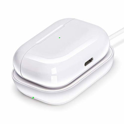 Picture of FutureCharger Airpods Pro Charger, Wireless Charger for Airpods/Airpods Pro, Wireless Charging Station for Airpods Earbuds, Wireless Charger Pad for Airpods Pro Earpods Bluetooth Earphone White-2